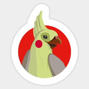 cockatiel smail Sticker